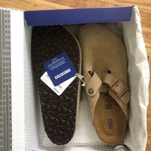 NWT Birkenstock Men’s Boston BS (Taupe) (Size 42) (U.S. 9)
